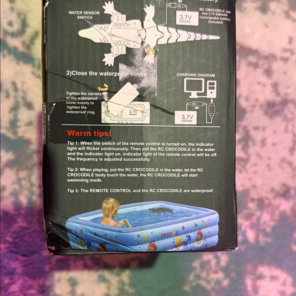 Remote Control Water Crocodile Toy with Controller - Picture 5 of 6